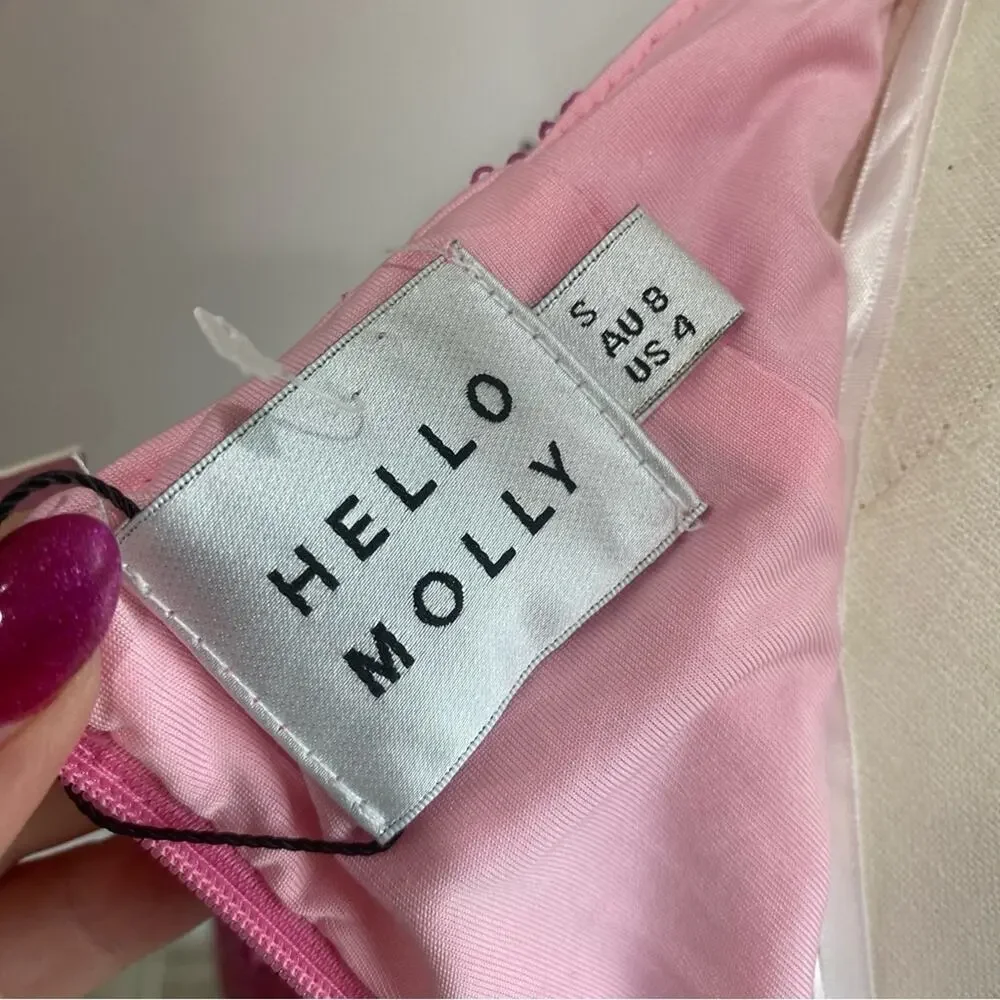 Hello Molly Glittering Pink Mini Dress - Picture 9 of 15